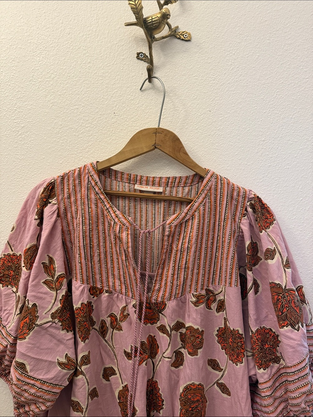 Knox Rose Lavender and Orange Floral Dress - Picture 3 of 6